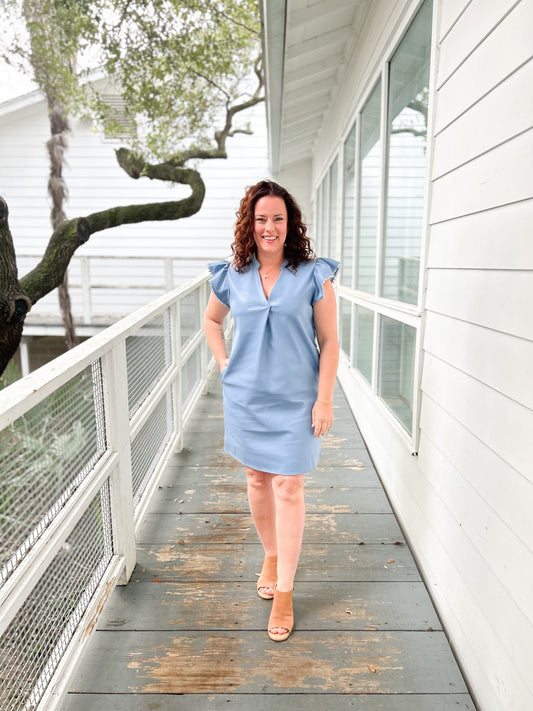 Aspermont Periwinkle Dress