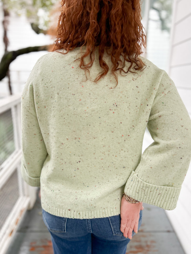 Barstow Confetti Cropped Sweater