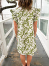 Denison Ruffle Sleeve Floral Dress